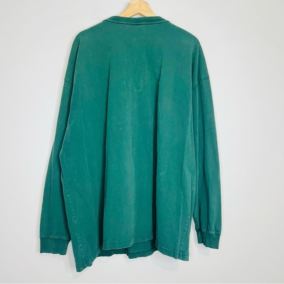 Carhartt Green Heavyweight Long Sleeve Henley Tee 2XL - Picture 5 of 6
